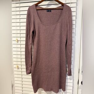 GAP Dusty Rose Long Sleeve Dress